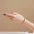 Marsrot | Silber | Galaxie-Glasperlenarmband